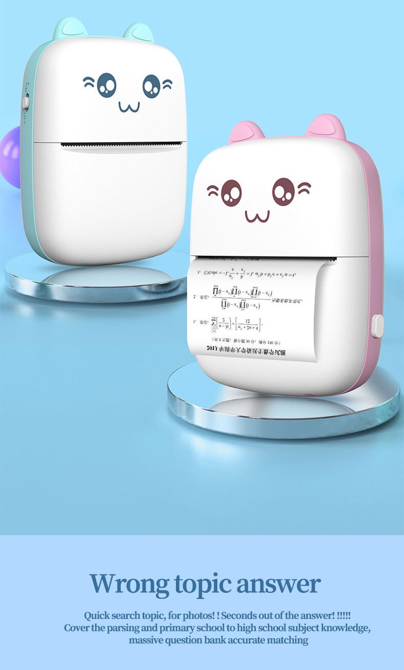 GoExploreKit™ Pocket Mini Portable Printer Bluetooth
